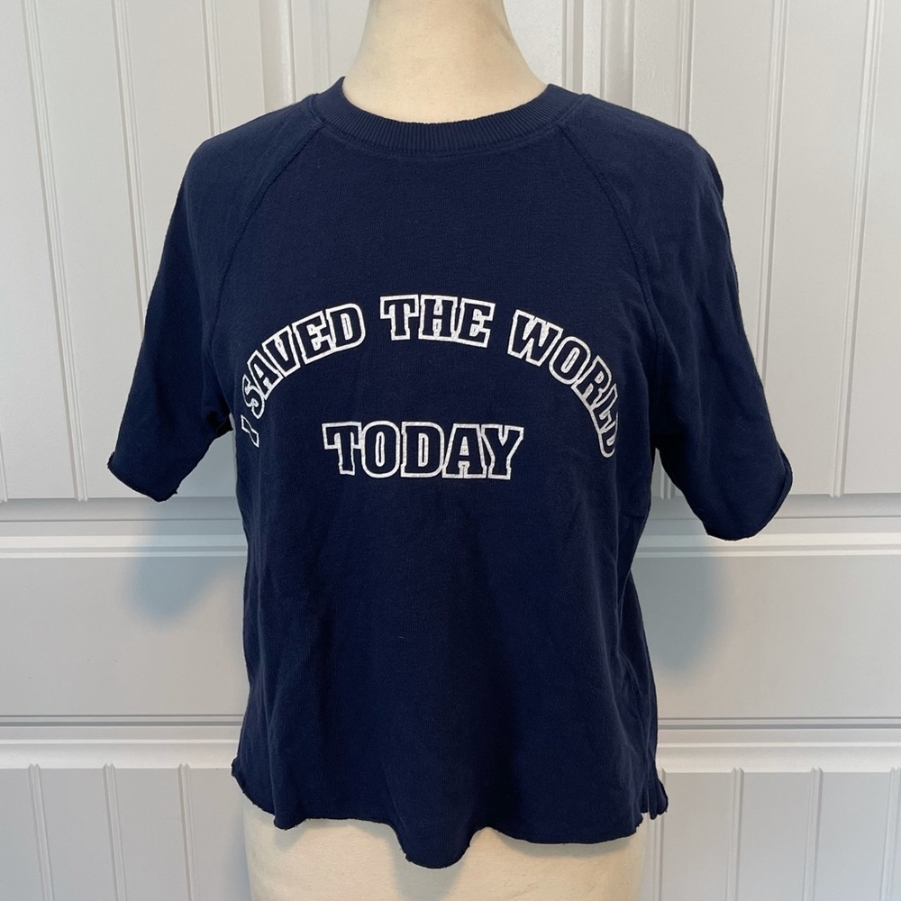 NWT! Aerie “I Saved The World Today” Top